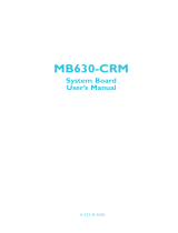 DFI MB630-CRM Owner's manual