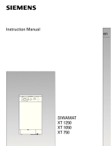 Siemens SIWAMAT XT 750 User manual