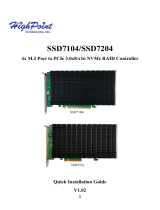 Highpoint SSD7104 Installation guide