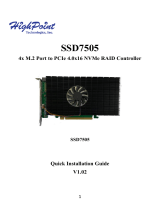 Highpoint SSD7584 Quick Installation Guide