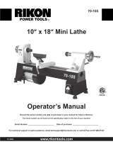 Rikon Power Tools 70-105 User manual