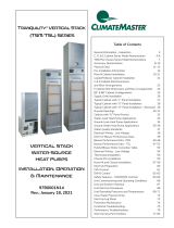 ClimateMaster  Tranquility® Vertical Stack TSL Ducted Series Series ¾ – 3 Tons (2.6 – 10.6 kW)  Install Manual