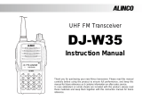 Alinco DJ-W35 User manual