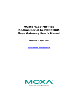 Moxa MGate 4101-MB-PBS Series User manual