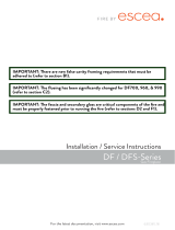 Escea DFS730 Installation guide