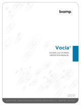 Biamp Vocia VA-8600/VA-8600c User manual