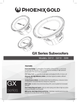 Phoenix Gold GX 12" High Performance Dual 2-Ohm Subwoofer User manual