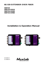 MuxLab 6G-SDI Extender over Fiber Optic Operating instructions