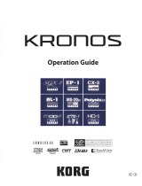 Korg KRONOS (2011) Operating instructions