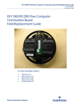 Remote Automation Solutions FB1100/FB1200 Flow Computer Termination Board Field User guide