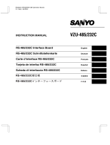 Sanyo VZU-485 User manual