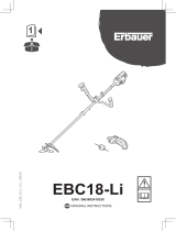 Erbauer EBC18-Li Original Instructions Manual