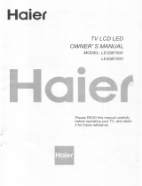 Haier LE32B7000 Owner's manual