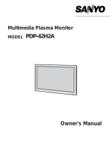 Sanyo PDP42H2W User manual