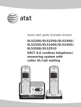 AT&T EL52260 Quick start guide