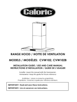 Caloric CVW102-30SS Owner's manual