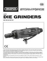 Draper Storm Force Composite Straight Mini Air Die Grinder Operating instructions