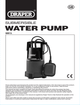 Draper 110V Submersible Water Pump, 250W Operating instructions