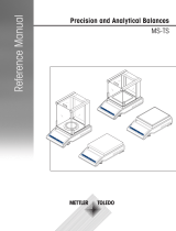 Mettler Toledo MS-TS Balances (Software version 4.00 and lower) Operating instructions