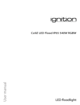 Ignition Co9z LED Flood IP65 540W RGBW User manual