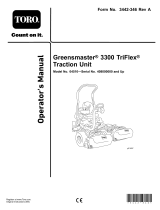 Toro Greensmaster 3300 TriFlex Traction Unit User manual