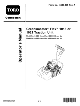 Toro Greensmaster Flex 1018 Traction Unit User manual