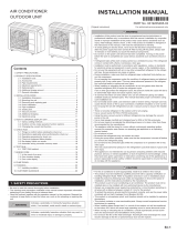 Fujitsu ROG18KBTA3 Installation guide