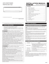 Fujitsu ASGA30FUTC-K Installation guide