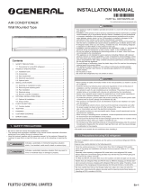 Fujitsu ASGG24CETA-B Installation guide