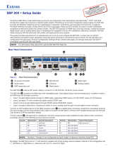 Extron SSP 200 User manual