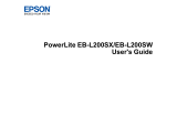 Epson PowerLite L200SX User manual