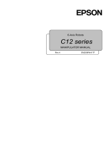 Epson C12XL 6-Axis Robots User manual