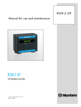 Munters RSW-2 GP EN V7.02 R1.1 Owner's manual