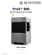 3D Systems ProX 800 User manual