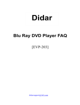 DIDAR [Upgrade] Mini Blu-Ray DVD Player, HD Blue Ray Disc Player, 1080P Home Theater Video DVD Player User guide