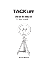 TACKLIFE 12" Selfie Ring Light User manual