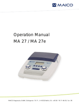 Maico MA 27e Operating instructions