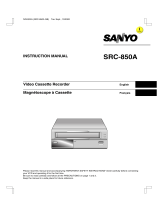 Sanyo SRC-850A User manual