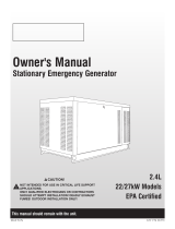 Generac 27 kW QT02724JNAX User manual