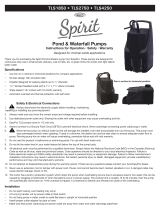 Spirit TLS Series Pump  User manual