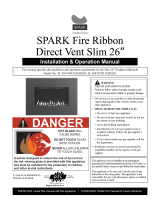 Spark Modern FiresSlim 26 DV Stainless Surrond