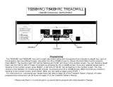 Vision Fitness T8400HRC Owner's manual