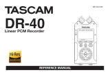 Tascam DR-40 Reference guide