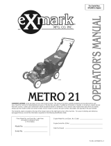 Exmark Metro 21 Series User manual