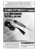 CEN-TECH 6/12V Owner's manual