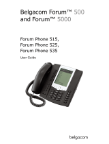 BELGACOM Forum Phone 525 User manual