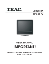 TEAC LCD2033A User manual