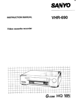 Sanyo VHR-690 User manual