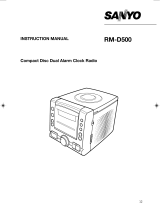 Sanyo RM-D500 User manual