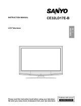 Sanyo CE32LD17E-B User manual